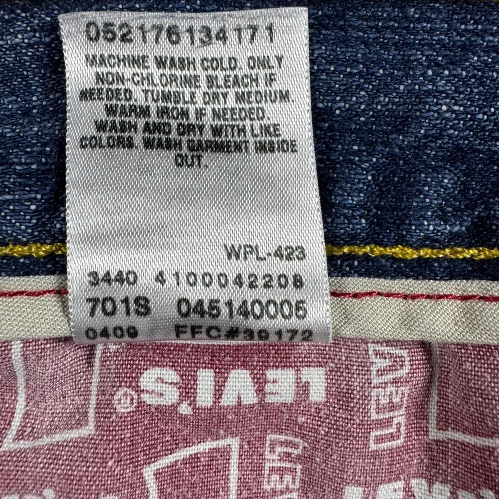 Levis 514 Slim Straight Jeans Mens 36x34 Blue Denim Medium Wash 100% Cotton